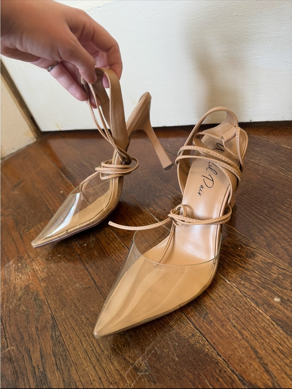 Clear toe heel